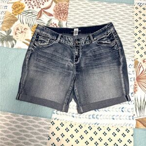 Maurices Dark Wash Jean Shorts